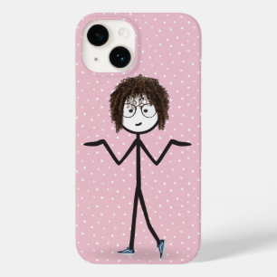 Funda Para iPhone 14 De Case-Mate Chica de palitos con lunares
