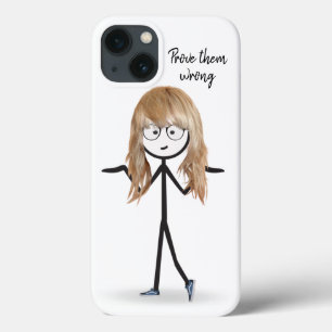 Funda Para iPhone 13 Chica de palo con pelo rubio