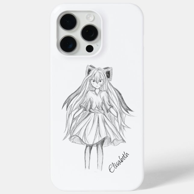 Funda De Case-Mate Para iPhone Chica De Pelo Largo Con Cinta (Reverso )