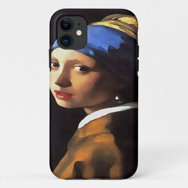 Funda De Case-Mate Para iPhone Chica de Perla tras Johannes Vermeer (Reverso)