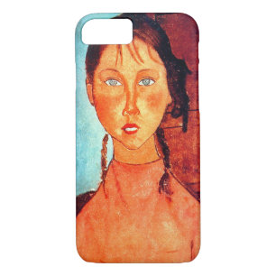 Funda Para iPhone 8/7 Chica de Pigtails, Modigliani