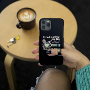 Funda Para iPhone 11 Pro Chica de plumas Coffee Addict