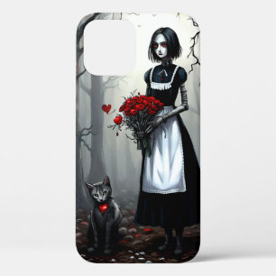 Funda Para iPhone 12 Chica de robots góticos