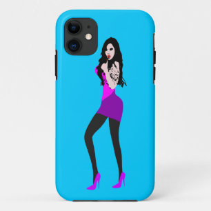 Funda Para iPhone 11 ♔°・Chica de Vampiro caliente mortal para iPhone 5 