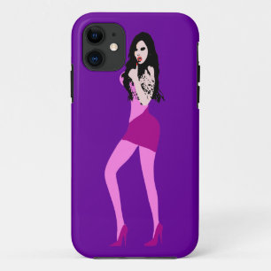 Funda Para iPhone 11 ♔°・Chica de Vampiro caliente mortal para iPhone 5 