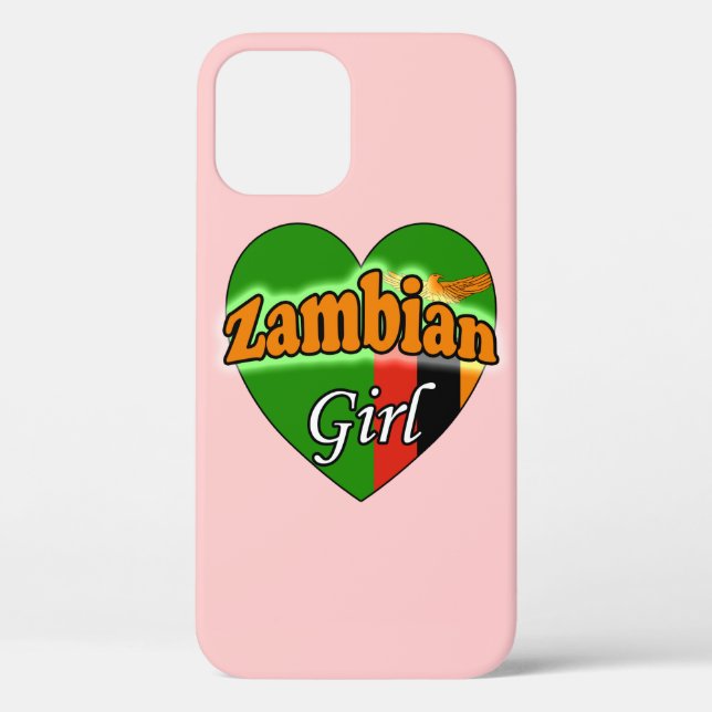 Funda De Case-Mate Para iPhone Chica de Zambia (Reverso )
