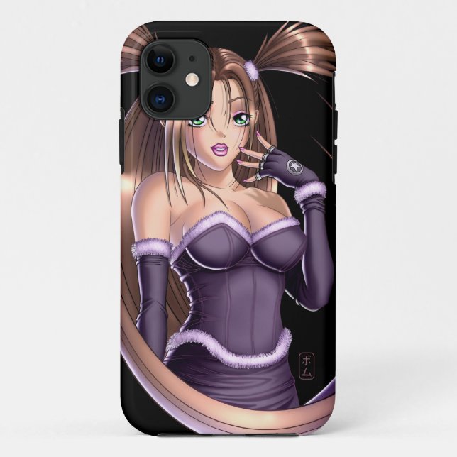 Funda De Case-Mate Para iPhone Chica del animado - Nikki (Reverso)