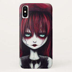 Funda Para iPhone X Chica del Gótico Red Haired