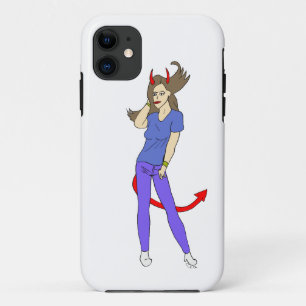 Funda Para iPhone 11 chica diablo