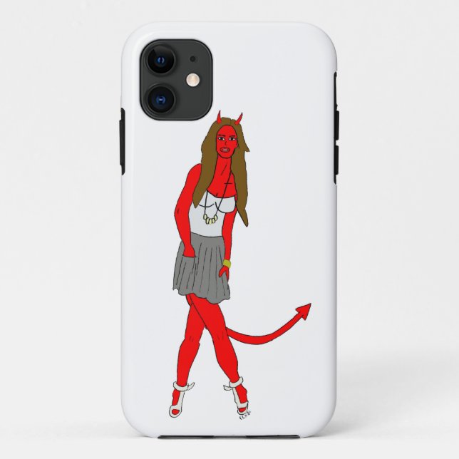 Funda De Case-Mate Para iPhone chica diablo (Reverso)
