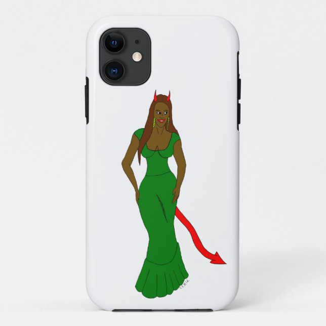 Funda De Case-Mate Para iPhone chica diablo (Reverso)