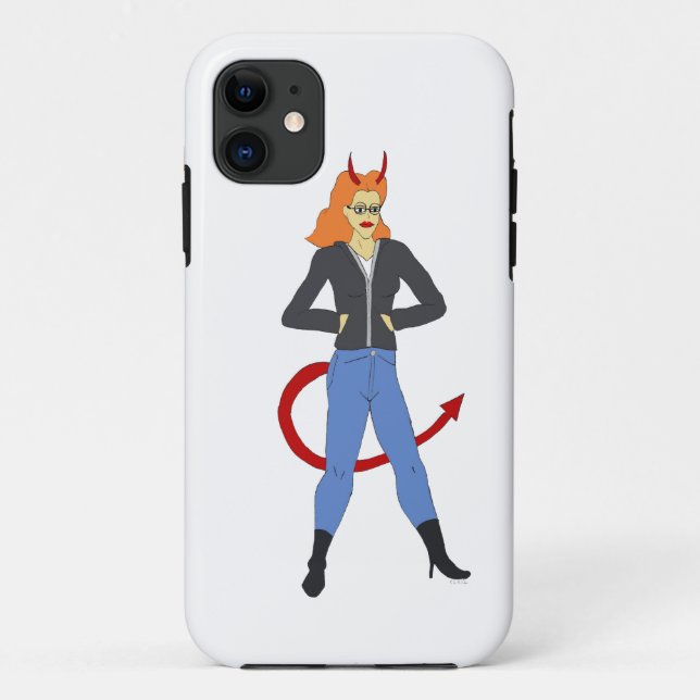 Funda De Case-Mate Para iPhone chica diablo (Reverso)