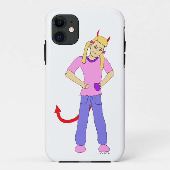 Funda De Case-Mate Para iPhone chica diablo (Reverso)