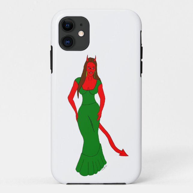 Funda De Case-Mate Para iPhone chica diablo (Reverso)