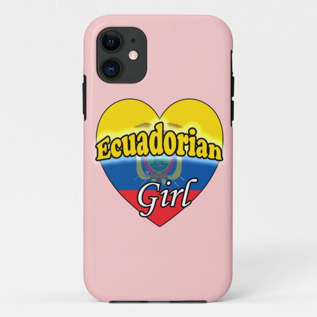 Funda De Case-Mate Para iPhone Chica ecuatoriano (Reverso)
