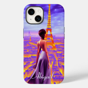 Funda Para iPhone 14 De Case-Mate Chica Eiffel Tower Paris