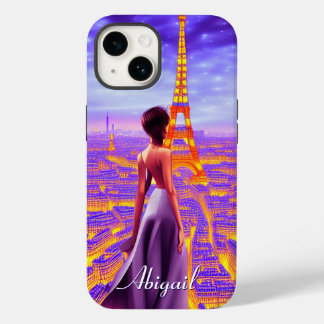 Funda Para iPhone 14 De Case-Mate Chica Eiffel Tower Paris