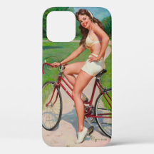 "Chica en bicicleta" Funda de iPhone 12