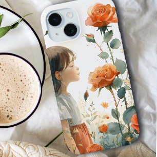 Funda Para iPhone 15 Chica en Rosa Garden   Junio Flor de Nacimiento   