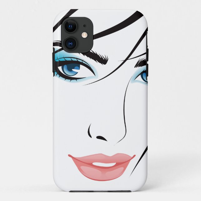 Funda De Case-Mate Para iPhone Chica Face iPhone 5 Barely There™ (Reverso)