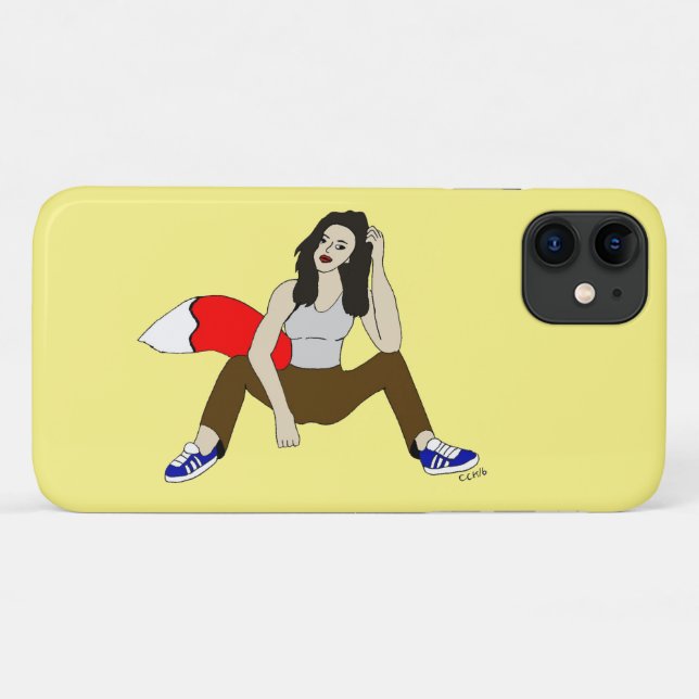 Funda De Case-Mate Para iPhone chica foxy (Reverso (horizontal))