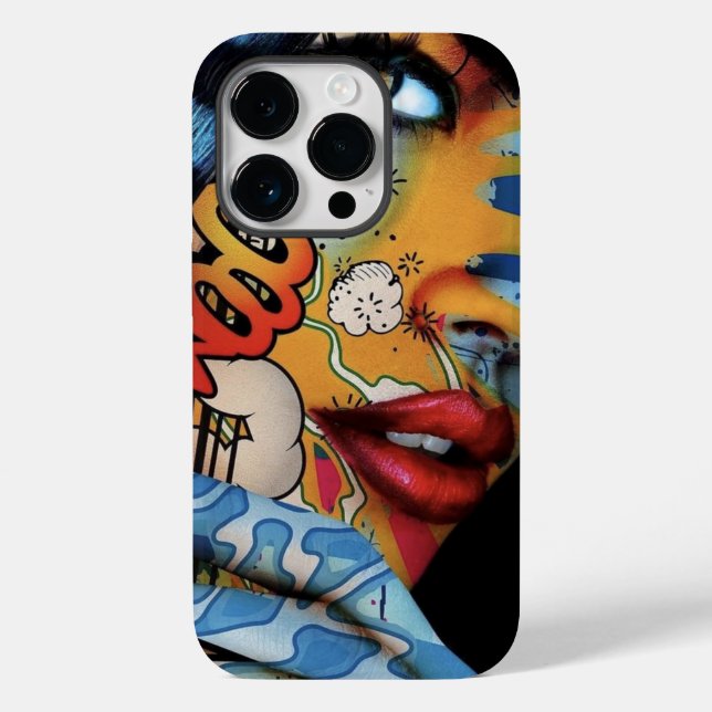 Funda De Case-Mate Para iPhone chica graffiti (Reverso )