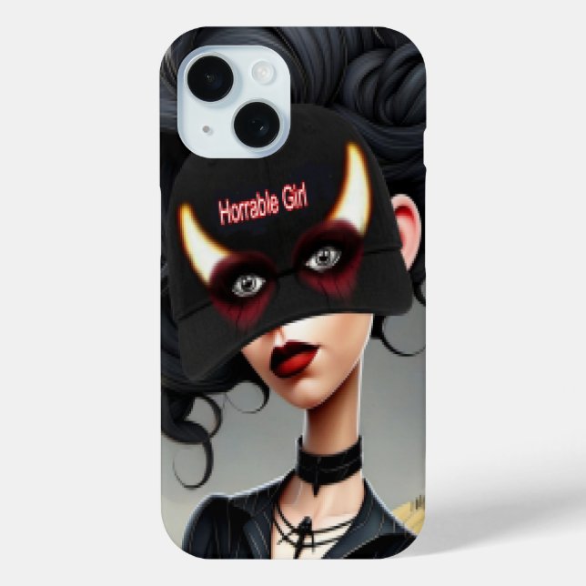 Funda De Case-Mate Para iPhone Chica horrible linda  (Reverso )