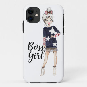 Funda Para iPhone 11 Chica Jefe, maletín telefónico