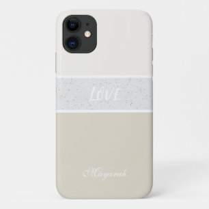 Funda Para iPhone 11 Chica mínimo blanco suave