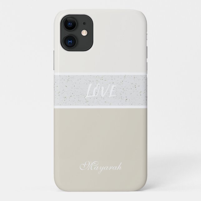 Funda De Case-Mate Para iPhone Chica mínimo blanco suave (Reverso)