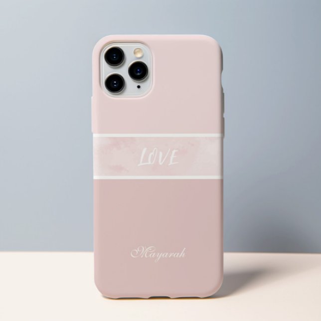 Funda De Case-Mate Para iPhone Chica mínimo rosa suave (Subido por el creador)
