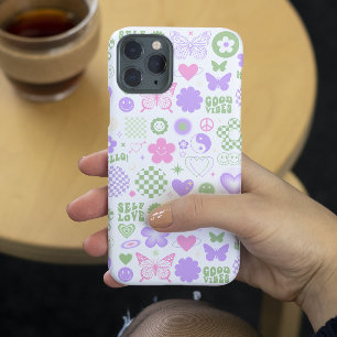 Funda Para iPhone 14 Plus De Case-Mate Chica Moderna Mariposa Y2K Buenas Vibraciones Groo
