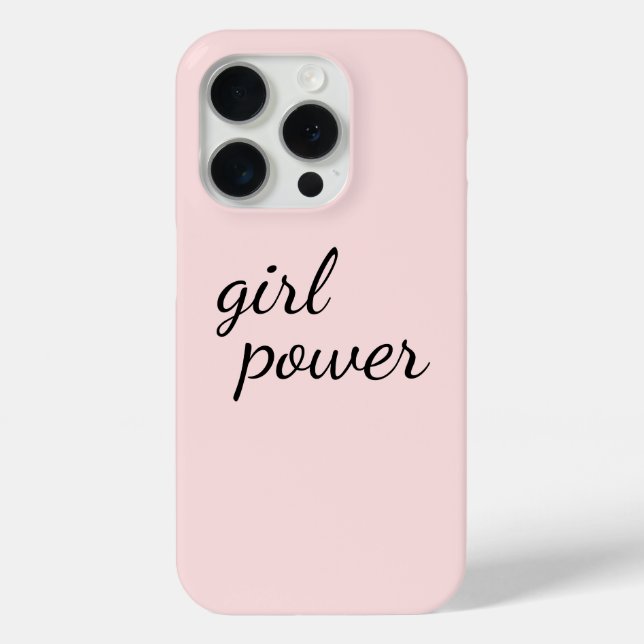 Funda De Case-Mate Para iPhone Chica Pandilla Chica Poder Feminismo Moderno Rosa  (Reverso )