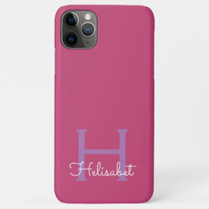 Funda Para iPhone 11 Pro Max chica, personalizable, monograma, nombre o familia