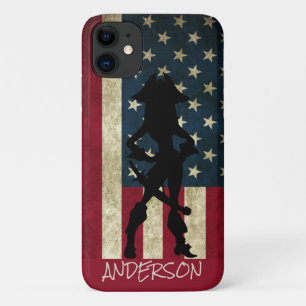 Funda Para iPhone 11 Chica pirata estadounidense personalizado