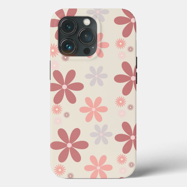 Funda De Case-Mate Para iPhone chica purpurina linda rosa (Reverso )