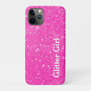 Funda Para iPhone 11 Pro Chica Purpurina Rosa Brillante Muestra Tu Glamour