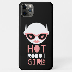Funda Para iPhone 11 Pro Max Chica robot caliente