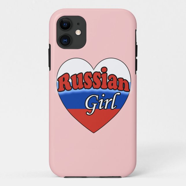 Funda De Case-Mate Para iPhone Chica ruso (Reverso)