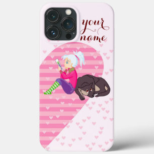 Funda Para iPhone 13 Pro Max Chica Ser enamorado