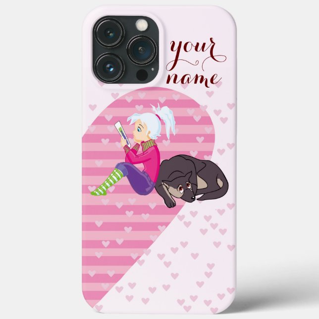 Funda De Case-Mate Para iPhone Chica Ser enamorado (Reverso )