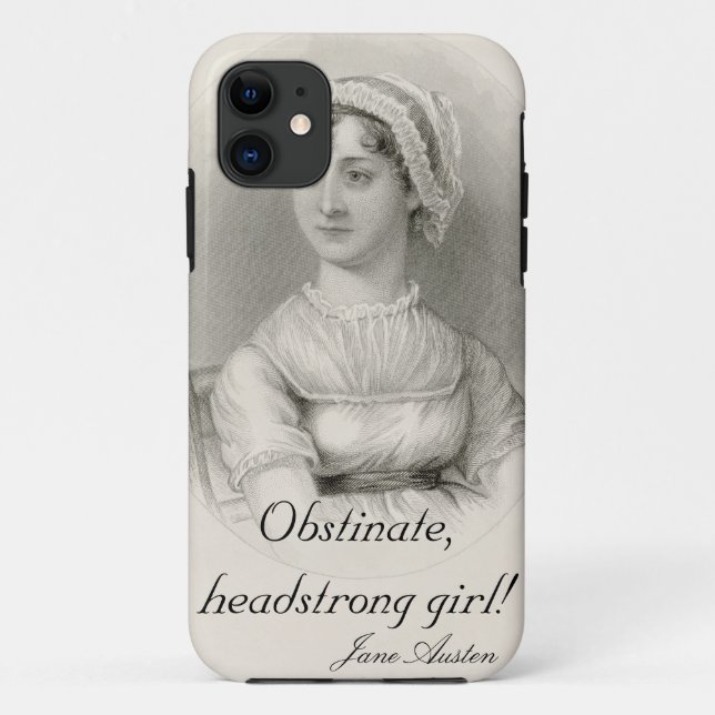 Funda De Case-Mate Para iPhone Chica testarudo obstinado (Reverso)