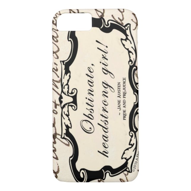 Funda De Case-Mate Para iPhone Chica testarudo obstinado (Reverso)