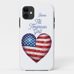 Funda Para iPhone 11 Chica totalmente americana personalizable