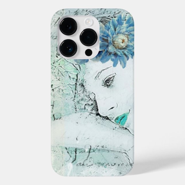 Funda De Case-Mate Para iPhone Chica verde durmiente (Reverso )