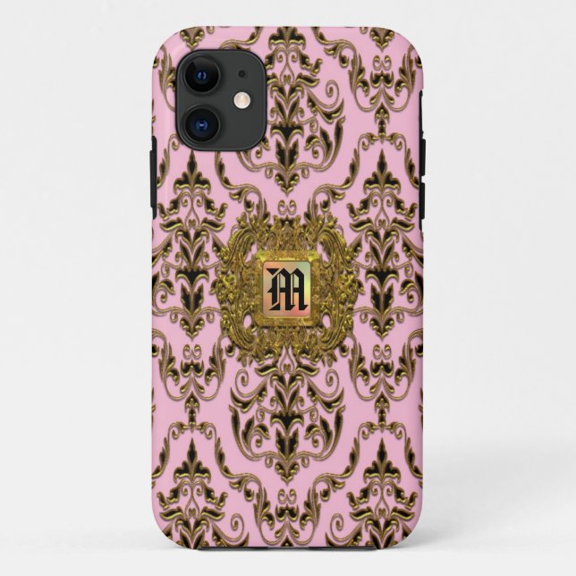 Funda De Case-Mate Para iPhone Chica victoriano de Kylsworth Damask (Reverso)