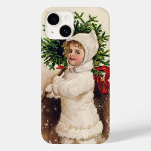 Funda Para iPhone 14 De Case-Mate Chica Vintage con árbol de Navidad, Ellen Clapsadd