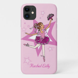 Funda Para iPhone 11 Chicas bailarina de pelo oscuro con nombre