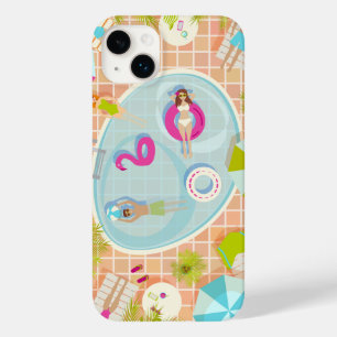 Funda Para iPhone 14 Plus De Case-Mate Chicas de bikini y chicos jugando al billar