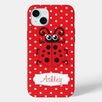 Funda Para iPhone 15 Mini Chicas de marihuana de corte nombre rojo